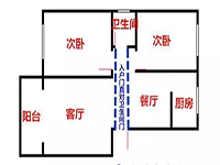 入戶門正對著衛(wèi)生間，客人來了太尷尬了